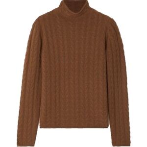 Theory Cable Knit Turtleneck Sweater